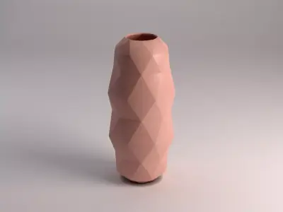 CERAMIC VASE---Triangular relief 3D model