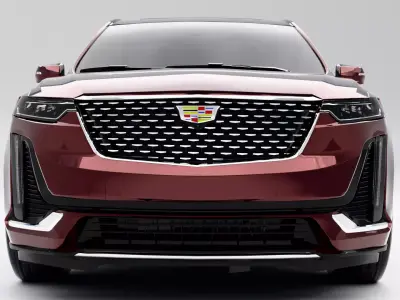 Cadillac XT6 Luxury 2023 Low-poly 3D model