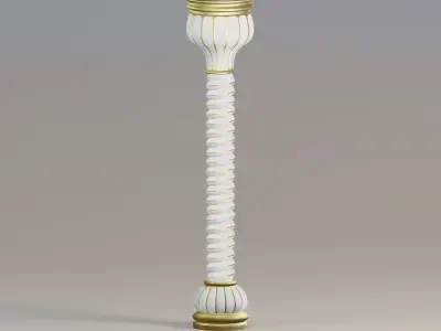  Casino twisted column  3D model