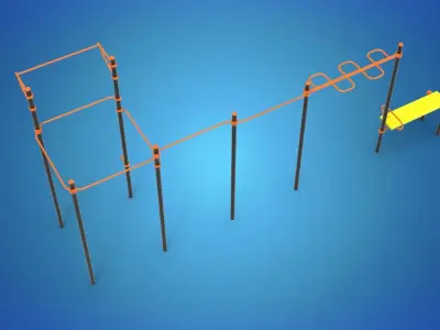 Gym Equipment Outdoor 3D model