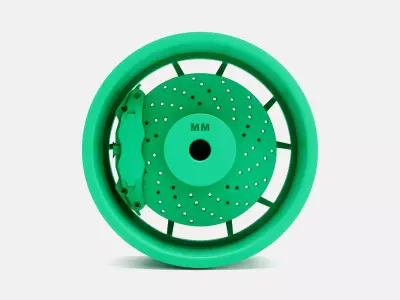 20x10 Stance SF07 Wheel and Brake 3D print model