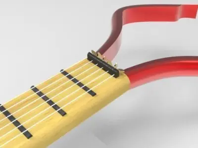 Electric guitar design  Free 3D model