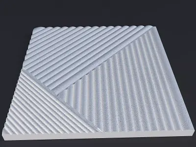    Decorative Wall Panel  002  for cnc and 3dprint 3D model