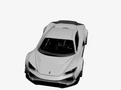 Drift Kit Super Car Widebody Modified Racing Sports Car 3D model