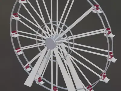 Ferris Wheel Low-poly 3D model