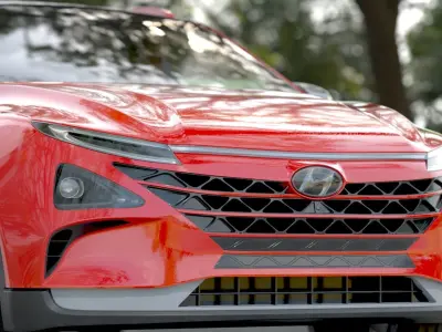 Hyundai Nexo hydrogen car 3D model