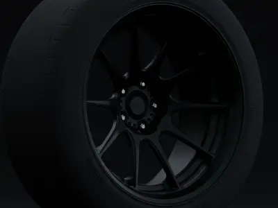 Konig Dekagram Aftermarket Wheel Low-poly 3D model