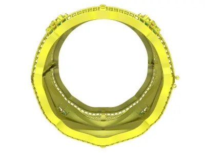 6471 luxury art women bangle 3D print model