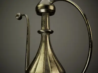 old antique decor Low-poly 3D model