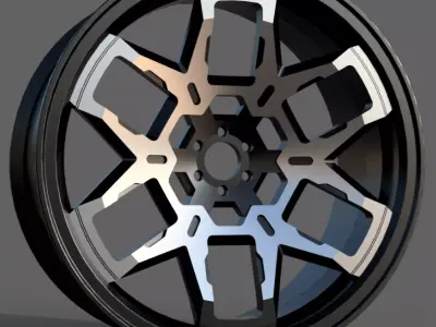CAR WHEEL 014 3D model