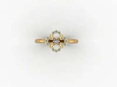 gold ring pint jewelry model 3d stl  3D print model