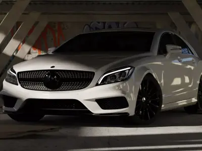 Realistic Under Bridge Scene Blend File and FBX 3D model