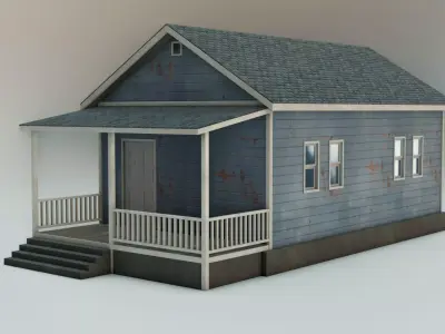 Small Town House Free 3D model