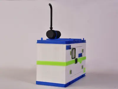 3D Printed Diesel Generator Miniature 3D print model