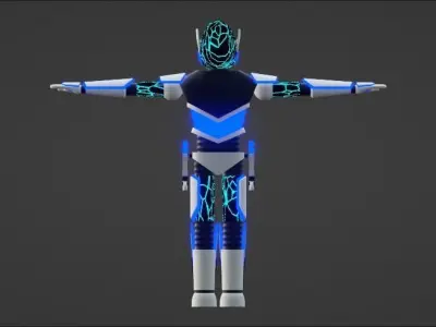 Low Poly Robot Free low-poly 3D model