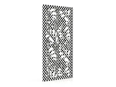 Decorative Pattern CNC Wall Partition 3d Panel 007 Free 3D model