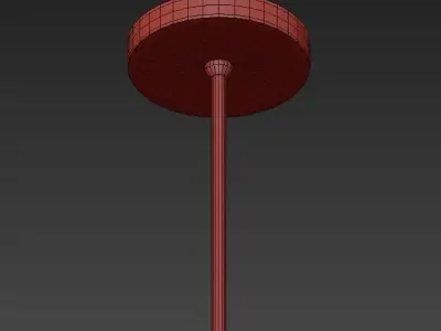 Sharp Metal Tubes  Modern Decorative Pendant Light 3D model