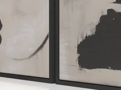 Asia Canvas Wall Art Renwil PBR 3D model