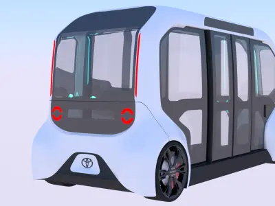 Toyota e-Palette exterior 3D model