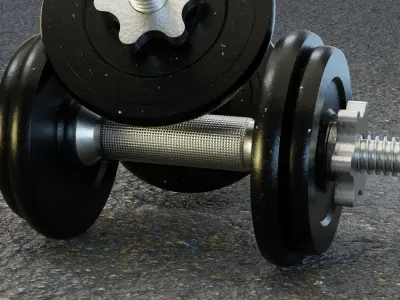 Dumbbell dumbbells 3D model