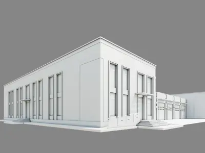 Fire Station  ID051 3D model