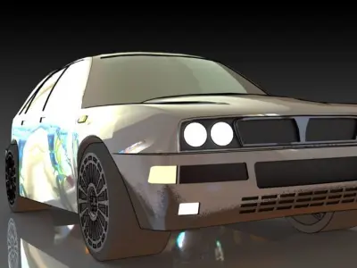 Lancia Delta Free 3D print model