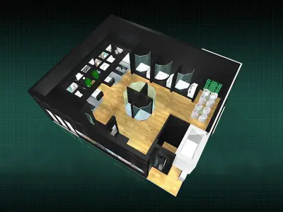 Showroom - Area - 12X10-3DMAX2009-027 3D model