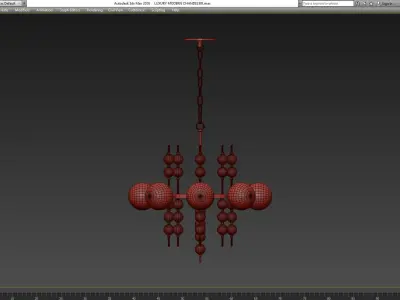 LUXURY MODERN CHANDELIER Low-poly 3D model
