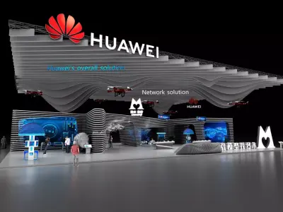 huawei exhibition 3D model