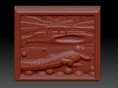 The Alligator 3D print model