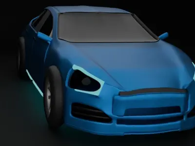 Sport car model 3D model purchase