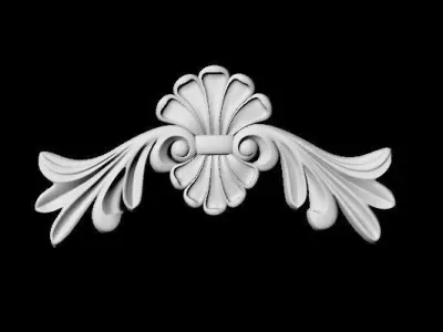 Central decor ornament for furniture 3D model 152