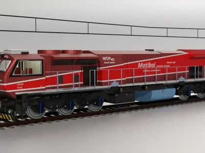 WDP 4D in DLS Alambagh new livery named MotiBai 3D model