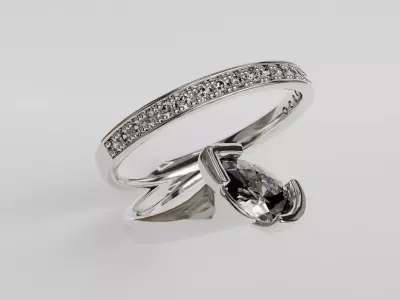 spiral ring 3D print model