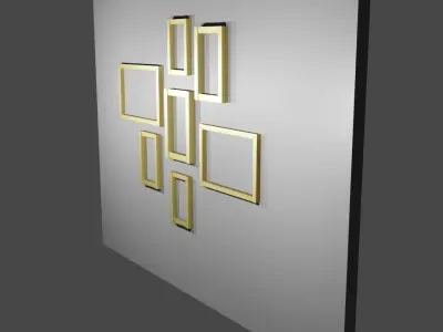 Photo Frame Wall Decoration Free 3D model