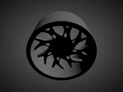 FUEL RUNNER scalable and printable rims 3D print model