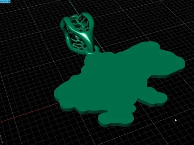 Ukraine trident Pendant 3D print model