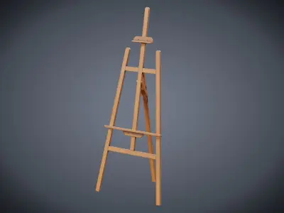 Easel Low-poly 3D model