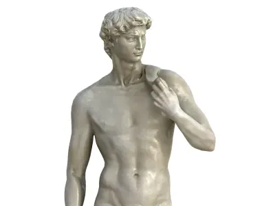 Statue 08 Low-poly 3D model