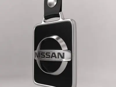 Nissan car logo keychain 3d model  3D model