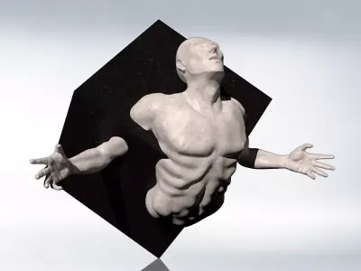 Sculpture - The Struggle of Creation 3D model