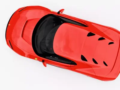 Ferrari SP38 Low-poly 3D model