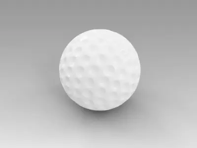 Gold ball Free 3D model