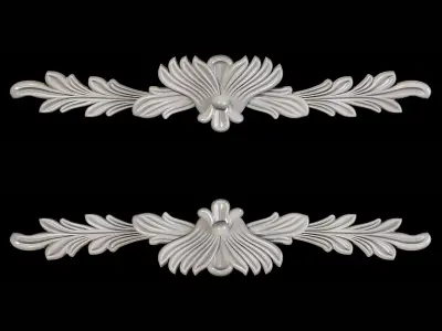 Classic carved 034 3D model