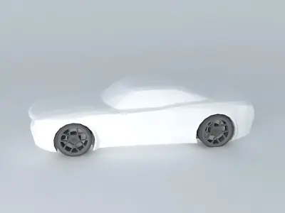 Muscle car template Free 3D model
