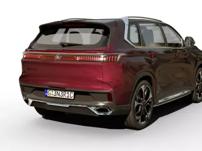 Generic SUV v17 Low-poly 3D model