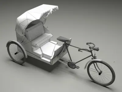 Bike Rickshaw 6 3D model