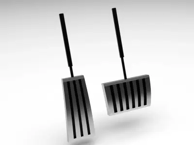 Car Pedals 3D model