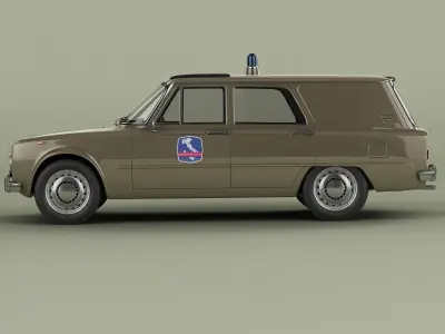Alfa Romeo Giulia Super Polizia Stradale Familiare 3D model