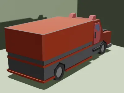 Urban transport Free low-poly 3D model